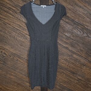 Charlotte Russe Black and White Polka Dot Mini Dress Made In USA Small